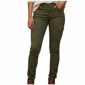 prAna Cargo MEME Skinny Pant Women 6 Army Green Gorpcore Outdoor Hiking